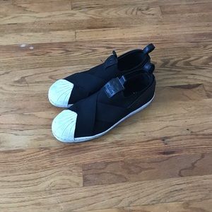 Adidas super star slip on